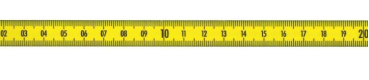 Biegsame Stahlmaßstäbe, polyamidbeschichtet, links-rechts   300 mm